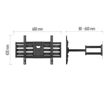 Konsolen-TV-Wandhalterung 32–98" (81–249 cm)