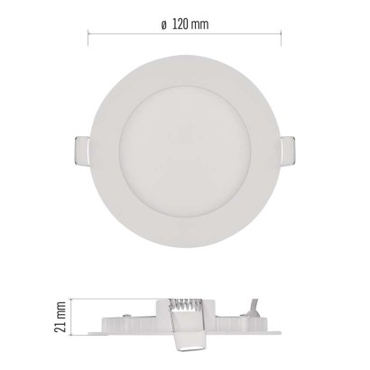 LED podhledové svítidlo NEXXO bílé, 12 cm, 7 W, teplá bílá