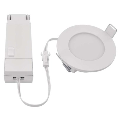 LED reflektor LORI bele barve, okrogel, 4,5W CCT
