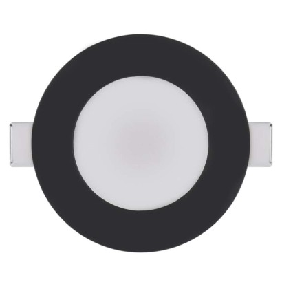LED reflektor LORI črne barve, okrogel, 4,5W CCT