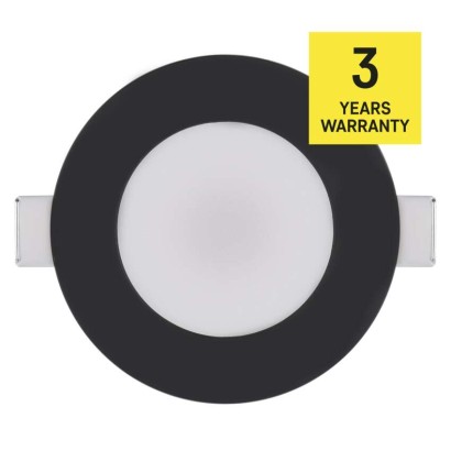 LED reflektor LORI črne barve, okrogel, 4,5W CCT