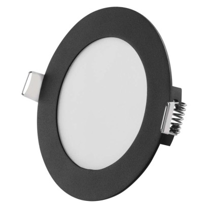 LED podhledové svítidlo NEXXO černé, 12 cm, 7 W, teplá/neutrální bílá