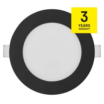 LED podhledové svítidlo NEXXO černé, 12 cm, 7 W, teplá/neutrální bílá