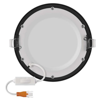 LED-Einbauleuchte NEXXO, rund, schwarz, 12,5W, mit Change CCT