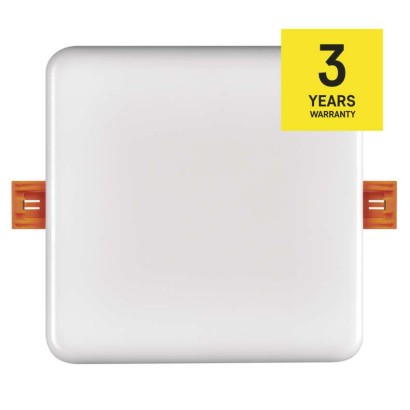 LED Einbauleuchte 125x125, quadr., weiss, 10 W neutralw.,IP65