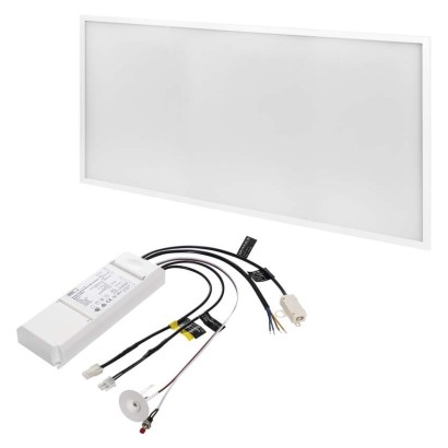 LED panel PROXO 30 x 60 cm / 10 mm, 19 W, 1 800 lm, vestavný, neutrální bílá, Emergency 1h