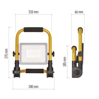 LED-Strahler tragbar, 21W neutralweiss