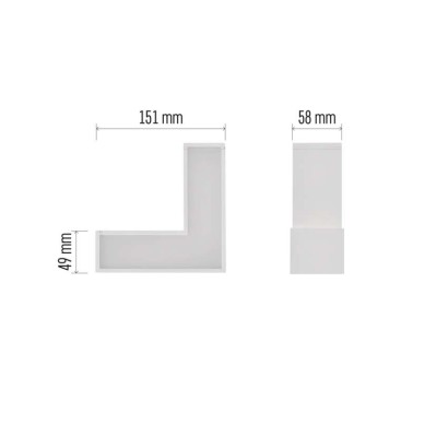 LED-Langfeldleuchte ORTO LCON 8W, neutralweiß