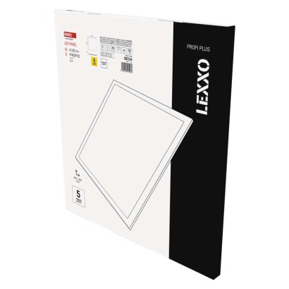 LED panel LEXXO 60 x 60 cm / 25 mm, 30 W, 4 200 lm, vgradni, nevtralno bela, IP44 / IP21