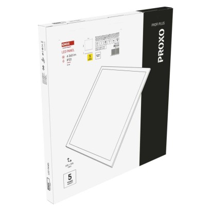 LED panel PROXO 60 x 60 cm / 10 mm, 33 W, 4 360 lm, vgradni, nevtralno bela, IP21