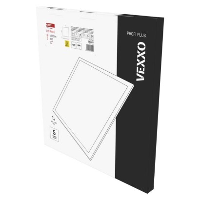 LED panel VEXXO 60 x 60 cm / 37 mm, 33 W, 4 100 lm, nadgradni, nevtralno bela, IP20 UGR