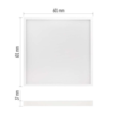 LED panel VEXXO 60 x 60 cm / 37 mm, 33 W, 4 100 lm, nadgradni, nevtralno bela, IP20 UGR