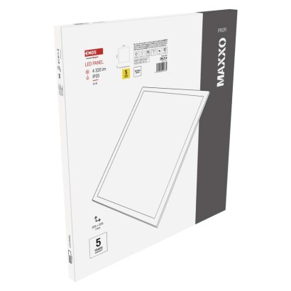 LED panel MAXXO 60 x 60 cm / 10 mm, 36 W, 4,320 lm, vgradni, nevtralno bela, IP21
