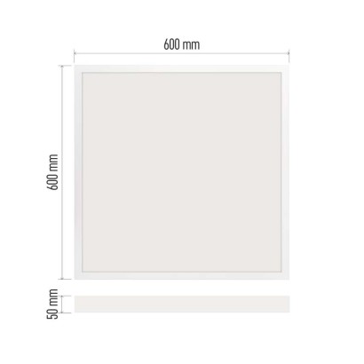 LED panel BAXXO 60 x 60 cm / 50 mm, 36 W, 4 320 lm, nadgradni, nevtralno bela, IP21