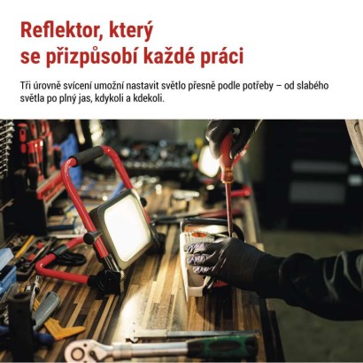 LED reflektor ACCO nabíjecí přenosný, 35W, studená bílá