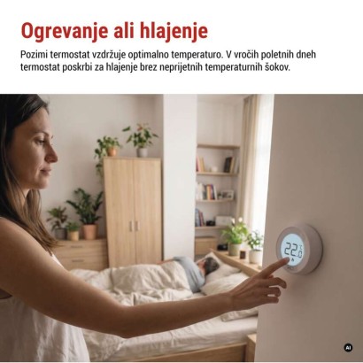 Sobni mehanski žični termostat P5608