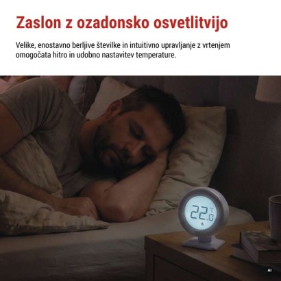 Sobni mehanski brezžični termostat P5618