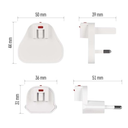 USB toiteadapter GaN PD 65W, AC + kaabel