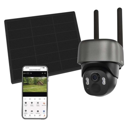 GoSmart Outdoor IP Kamera mit 4G LTE und Solarpanel IP-6100G HAWK, batteriebetrieben
