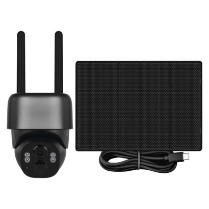 GoSmart Outdoor IP Kamera mit 4G LTE und Solarpanel IP-6100G HAWK, batteriebetrieben