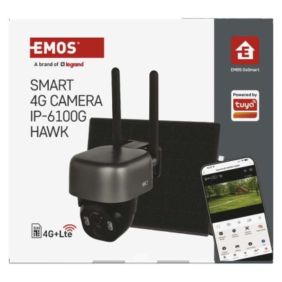 GoSmart Outdoor IP Kamera mit 4G LTE und Solarpanel IP-6100G HAWK, batteriebetrieben