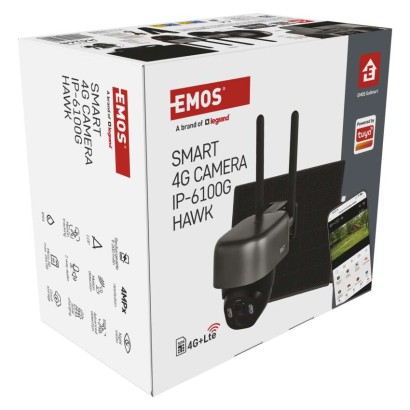 GoSmart Outdoor IP Kamera mit 4G LTE und Solarpanel IP-6100G HAWK, batteriebetrieben