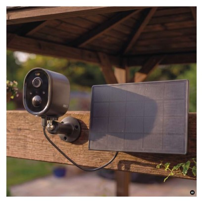 GoSmart Outdoor IP Kamera mit WiFi und Solarpanel IP-1150G SNAP, batteriebetrieben