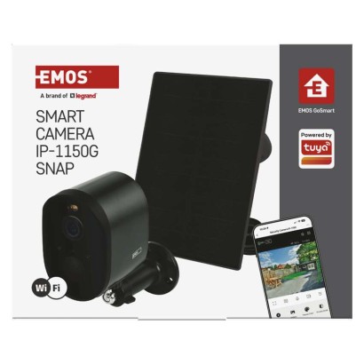 GoSmart Outdoor IP Kamera mit WiFi und Solarpanel IP-1150G SNAP, batteriebetrieben