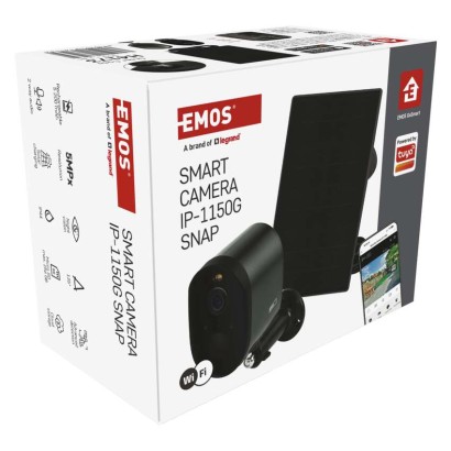 GoSmart Outdoor IP Kamera mit WiFi und Solarpanel IP-1150G SNAP, batteriebetrieben