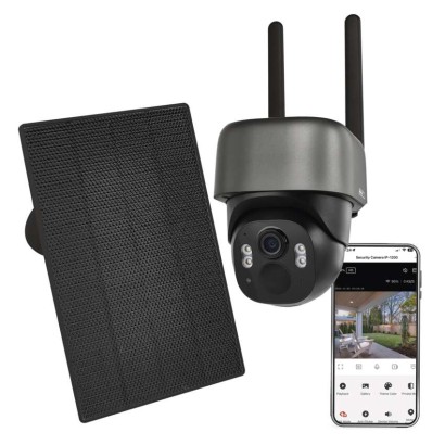 GoSmart Outdoor IP Kamera mit WiFi und Solarpanel IP-1200G WASP, batteriebetrieben