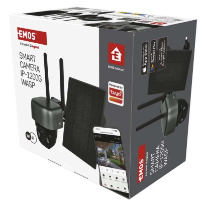 GoSmart Outdoor IP Kamera mit WiFi und Solarpanel IP-1200G WASP, batteriebetrieben
