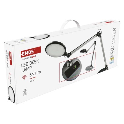 LED stalinis šviestuvas KAREN, pilka