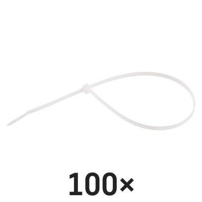 Kabelio rišiklis 300×3,5, balta, 100 vnt