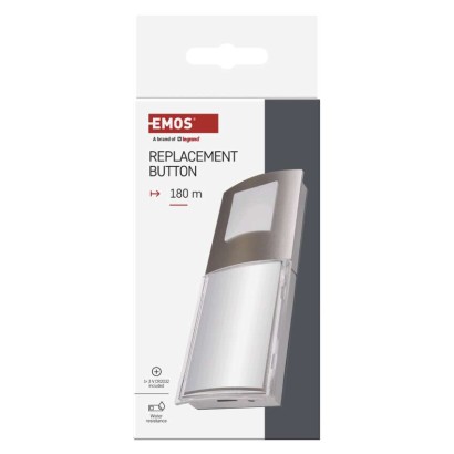 Lauko durų skambučio mygtukas, skirtas P5760, P5763, P5763R su 1x CR2032