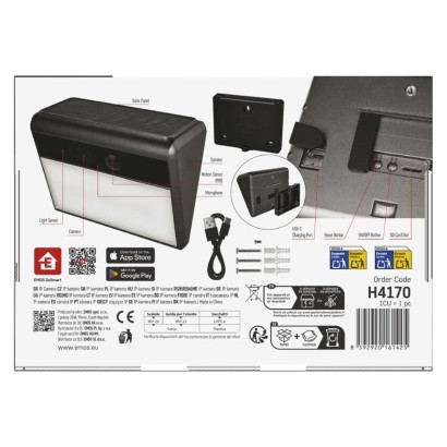 GoSmart IP-1100G WALL – batteriebetriebene Außenkamera mit WLAN und Solarmodul