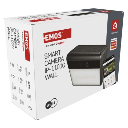 GoSmart IP-1100G WALL – batteriebetriebene Außenkamera mit WLAN und Solarmodul