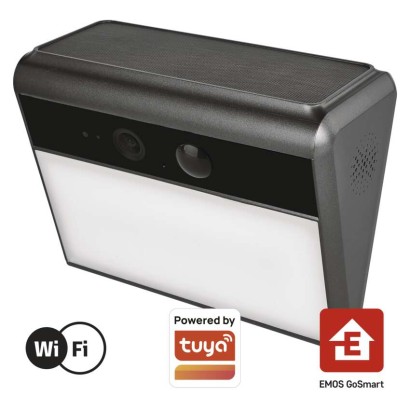 GoSmart IP-1100G WALL – batteriebetriebene Außenkamera mit WLAN und Solarmodul