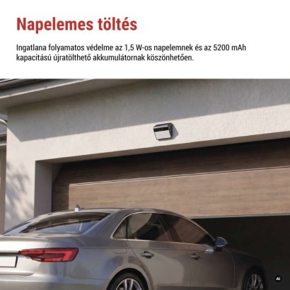 GoSmart IP-1100G WALL kültéri akkumulátoros kamera WiFi-vel és napelemmel