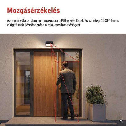 GoSmart IP-1100G WALL kültéri akkumulátoros kamera WiFi-vel és napelemmel