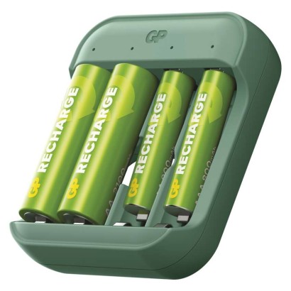 Ładowarka do akumulatorów B423 + 2× AA GP Recharge 2100 mAh + 2× AAA GP Recharge 800 mAh
