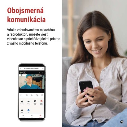GoSmart Vonkajšia batériová kamera IP-1200G WASP s WiFi a solárnym panelom