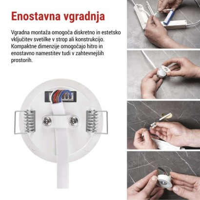 Zasilno LED svetilo ORSU, 1W, 130lm, 3h