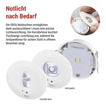 LED-Notleuchte 1W 130LM 3H