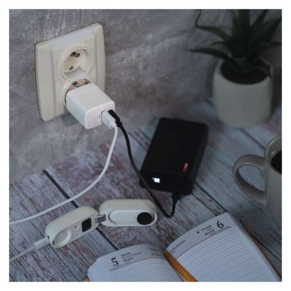 Universāls USB sienas lādētājs GaN, PD 20 W maks.