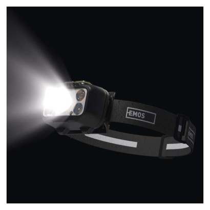 LED nabíjecí čelovka P3546, 550 lm, 110 m, Li-Pol 1000 mAh / 3× AAA