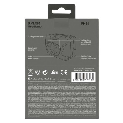 GP LED Fejlámpa PH14 2 LED+ 3W 3x AAA