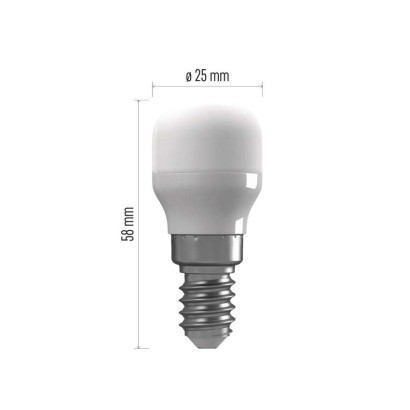 LED Kühlschranklampe ST26 / E14 / 2,3 W (25 W) / 255 lm / Neutralweiß