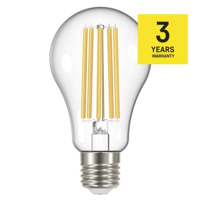 LED žárovka Filament A70 / E27 / 17 W (150 W) / 2 452 lm / neutrální bílá