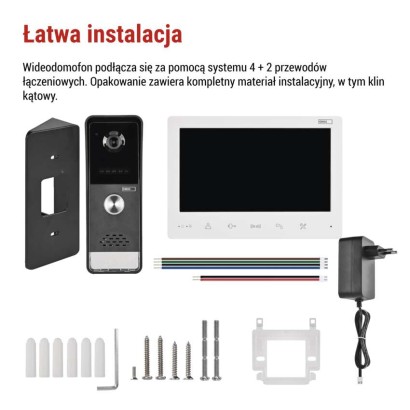EM-LS07HD domowy wideodomofon zestaw