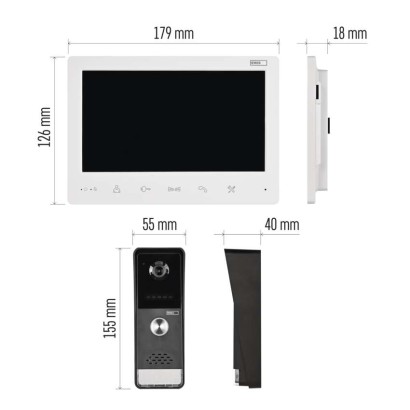 EM-LS07HD namų vaizdo durų telefono komplektas